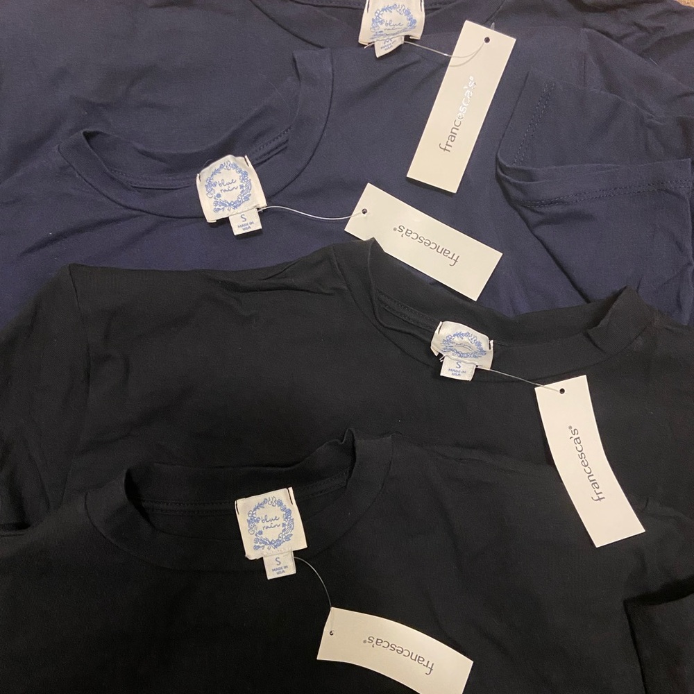 Francesca’s tshirt dress with shoulder pads.